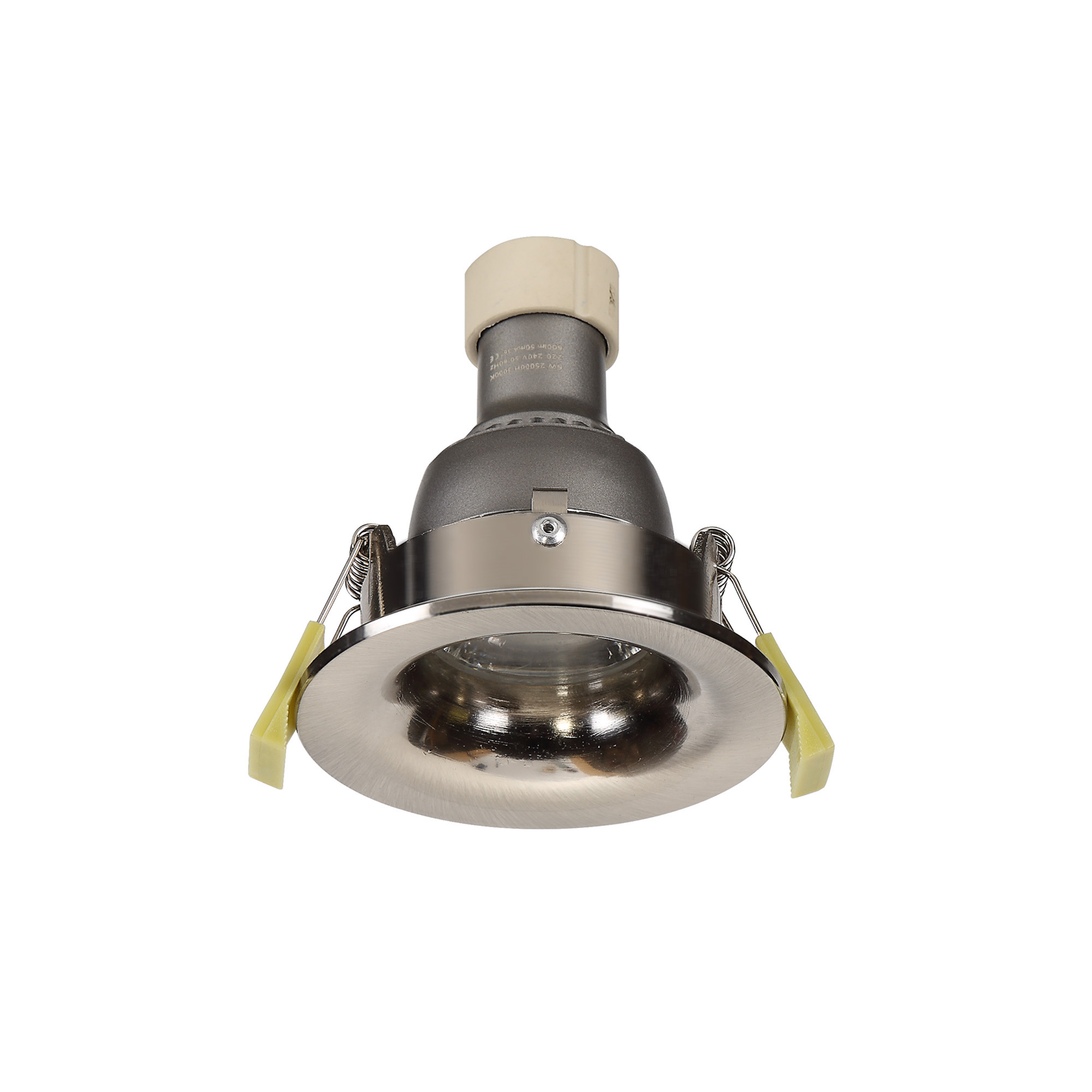 Bruve GU10 Recessed Round Satin Nickel IP65 Downlighter, Cut-Out 68mm DX200403  Dlux Bruve IP65